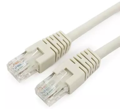 Кабель патч-корд U/UTP 5e кат. 15м. Cablexpert PP10-15M медный, литой, многожильный, серый