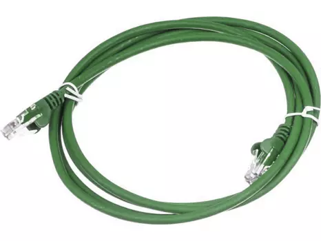 Кабель патч-корд U/UTP 5e кат. 0,5м. Lanmaster LAN-PC45/U5E-0.5-GN RJ45 - RJ45, 4 пары, зеленый, LSZH