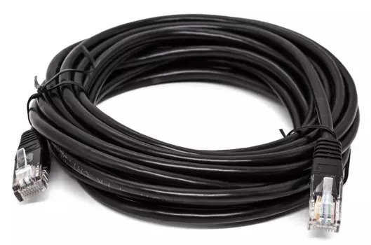 Кабель патч-корд U/UTP 5e кат. 5м Filum FL-U5-5M-BK 26AWG(7x0.16 мм), омедненный алюминий (CCA), PVC, чёрный