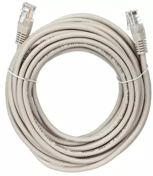 Кабель патч-корд U/UTP 5e кат. 7.5м Aopen/Qust ANP511_7.5M литой, серый