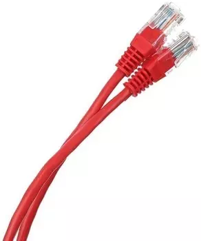 Кабель патч-корд U/UTP 5e кат. 2м Aopen/Qust ANP511_2M_R литой, красный