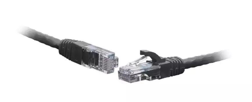 Кабель патч-корд U/UTP 5e кат. 0.5м SNR SNR-UU4-5E-005-LST-BK (3,8) U/UTP 4-х парный cat.5е 0.5м LSZH черный (диаметр 3,8 мм)