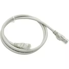 Кабель патч-корд U/UTP 6 кат. 1м Buro UTP-6-1M-G литой (molded), 4 пары, 24AWG, CCA, серый