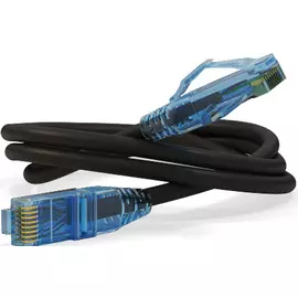 Кабель патч-корд U/UTP 6 кат. 1м Hyperline PC-LPM-UTP-RJ45-RJ45-C6-1M-LSZH-BK черный