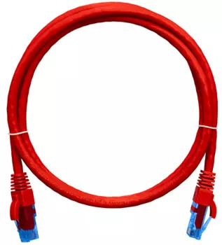 Кабель патч-корд U/UTP 6 кат. 0,5м NikoMax NMC-PC4UE55B-005-C-RD 2хRJ45/8P8C, T568B, Molded, 24AWG (7х0,205мм), BC (чистая медь), LSZH нг(А)-HFLTx, кр