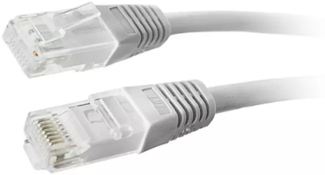 Кабель патч-корд U/UTP 6 кат. 10м TWT TWT-45-45-10/6-GY RJ45 - RJ45, 4 пары, серый