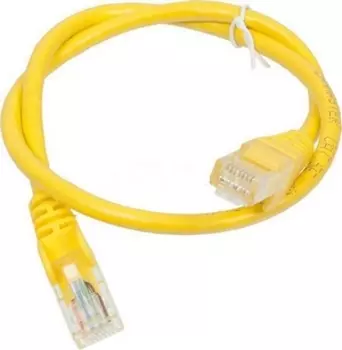 Кабель патч-корд U/UTP 6 кат. 2м Lanmaster LAN-PC45/U6-2.0-YL RJ45 - RJ45, 4 пары,желтый, LSZH