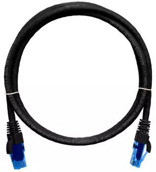Кабель патч-корд U/UTP 6 кат. 0.5м NIKOMAX NMC-PC4UE55B-005-C-BK 2хRJ45/8P8C, T568B, Molded, 24AWG (7х0,205мм), BC (чистая медь), LSZH нг(А)-HFLTx, че
