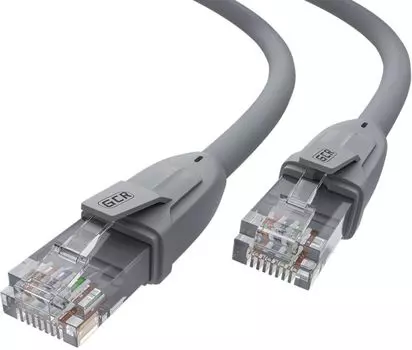 Кабель патч-корд U/UTP 6 кат. 15м Greenconnect GCR-52598 прямой, серый, 24 AWG, ethernet high speed,