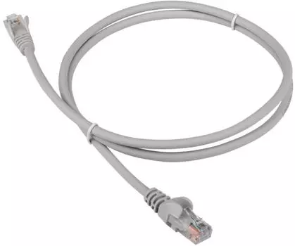 Кабель патч-корд U/UTP 6 кат. 1,5м Lanmaster LAN-PC45/U6-1.5-GY RJ45 - RJ45, 4 пары, серый, LSZH
