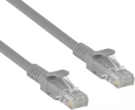 Кабель патч-корд U/UTP 6 кат. 1м Exegate UTP-RJ45-RJ45-C6-1M-GY EX282025RUS серый