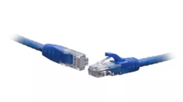 Кабель патч-корд U/UTP 6 кат. 1м SNR SNR-UU4-6-010-LST-BL 4-х парный LSZH standart синий