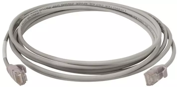 Кабель патч-корд U/UTP 6a кат. 10м Lanmaster LAN-PC45/28-U6A-10-GY LSZH 28AWG, серый