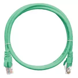 Кабель патч-корд U/UTP 5e кат. 0.5м NIKOMAX NMC-PC4UD55B-005-C-GN 2хRJ45/8P8C, T568B, Molded, BC (чистая медь), 24AWG, LSZH нг(А)-HFLTx, зеленый