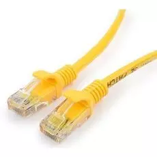 Кабель патч-корд U/UTP 5e кат. 15м Cablexpert PP12-15M/Y многожильный, CCA, жёлтый
