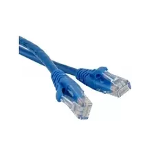 Кабель патч-корд U/UTP 5e кат. 15м. Lanmaster LAN-PC45/U5E-15-BL RJ45 - RJ45, 4 пары, синий, LSZH
