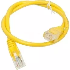 Кабель патч-корд U/UTP 5e кат. 15м. Lanmaster LAN-PC45/U5E-15-YL RJ45 - RJ45, 4 пары, желтый, LSZH