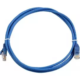 Кабель патч-корд U/UTP 5e кат. 1.5м NIKOMAX NMC-PC4UD55B-015-BL 2хRJ45/8P8C, T568B, Molded, BC (чистая медь), PVC нг(А), синий