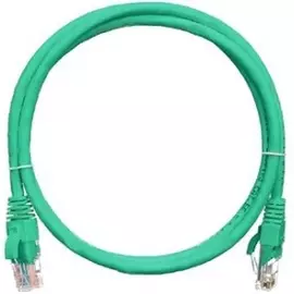 Кабель патч-корд U/UTP 5e кат. 1,5м. NikoMax NMC-PC4UD55B-015-GN 2хRJ45/8P8C, T568B, Molded, BC (чистая медь), PVC нг(А), зеленый