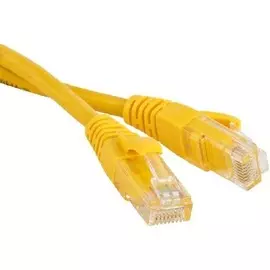 Кабель патч-корд U/UTP 5e кат. 1м. Exegate UTP-RJ45-RJ45-5e-1M-YL EX258671RUS желтый