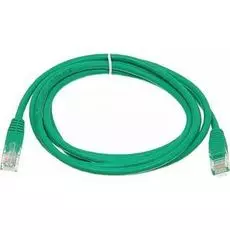 Кабель патч-корд U/UTP 5e кат. 2м. Lanmaster LAN-PC45/U5E-2.0-GN RJ45 - RJ45, 4 пары, зеленый, LSZH