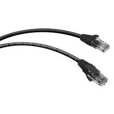 Кабель патч-корд U/UTP 5e кат. 3м. Cabeus PC-UTP-RJ45-Cat.5e-3m-BK-LSZH неэкранированный, черный