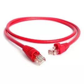 Кабель патч-корд U/UTP 5e кат. 7.5м. GCR GCR-LNC04-7.5m , AWG24, RJ45, литой (Красный), пластик пакет