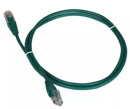 Кабель патч-корд UTP 5e кат. 7м. Lanmaster LAN-45-45-7.0-GN зеленый