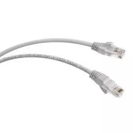Кабель патч-корд U/UTP 6 кат. 0,5м Cabeus PC-UTP-RJ45-Cat.6-0.5m-LSZH неэкранированный, серый