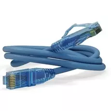 Кабель патч-корд U/UTP 6 кат. 0.3м Hyperline PC-LPM-UTP-RJ45-RJ45-C6-0.3M-LSZH-BL LSZH, синий