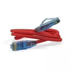 Кабель патч-корд U/UTP 6 кат. 0.3м Hyperline PC-LPM-UTP-RJ45-RJ45-C6-0.3M-LSZH-RD