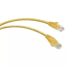 Кабель патч-корд U/UTP 6 кат. 0,5м Cabeus PC-UTP-RJ45-Cat.6-0.5m-YL неэкранированный, желтый