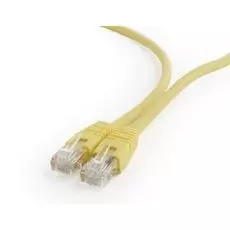 Кабель патч-корд U/UTP 6 кат. 1м Cablexpert PP6U-1M/Y литой, многожильный, жёлтый