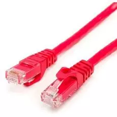 Кабель патч-корд U/UTP 6 кат. 3м Atcom AT9216 литой,красный