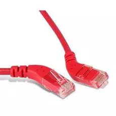 Кабель патч-корд U/UTP 6 кат. 5м Hyperline PC-APM-UTP-RJ45/R45-RJ45/R45-C6-5M-LSZH-RD угловой, правый 45°-правый 45°, LSZH, красный