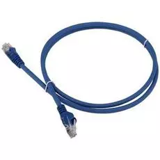 Кабель патч-корд U/UTP 6 кат. 5м Lanmaster LAN-PC45/U6-5.0-BL RJ45 - RJ45, 4 пары, синий, LSZH