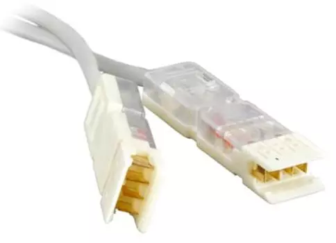 Кабель патч-корд UTP тип 110, 5е кат. 2 пары, 1м. Hyperline PC-110-110-2P-C5-1M-GY Тайвань, серый