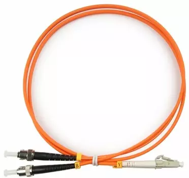 Кабель патч-корд волоконно-оптический Cabeus FOP-62-LC-ST-1m duplex LC-ST 62,5/125 mm 1м LSZH