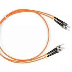 Патч-корд волоконно-оптический Hyperline FC-50-ST-ST-PC-5M (шнур) MM 50/125, ST-ST, duplex, LSZH, 5 м