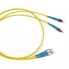 Патч-корд волоконно-оптический Hyperline FC-D2-9-FC/UR-FC/UR-H-5M-LSZH-YL SM 9/¬125 (OS2), FC/UPC-FC/UPC, 2.0 мм, duplex, LSZH, 5 м