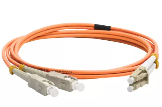 Кабель патч-корд волоконно-оптический Lanmaster LAN-2LC-2SC/OM2-2.0 LSZH, дуплексный, LC/PC-SC/PC, MM 50/125, 2.0 м