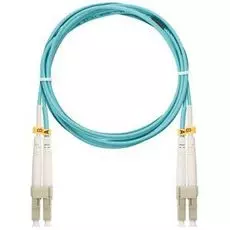Патч-корд волоконно-оптический NikoMax NMF-PC2M3C2-LCU-LCU-002 многомодовый 50/125мкм, ОМ3, LC/UPC-LC/UPC, двойной, LSZH нг(A)-HFLTx, 2мм, аква, 2м