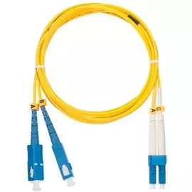 Патч-корд волоконно-оптический NikoMax NMF-PC2S2C2-SCU-LCU-001 SM 9/125, SC/UPC-LC/UPC, duplex, 1 м. LSZH