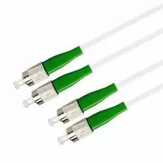 Патч-корд волоконно-оптический TELCORD ШОС-2x3.0-2FC/A-2FC/A-SM(A1)-3м-LSZH-WH duplex FC/APC-FC/APC, SM 9/125 (G657A1), 3.0 мм, LSZH, 3м