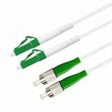 Патч-корд волоконно-оптический TELCORD ШОС-2x3.0-2FC/A-2LC/A-SM(A1)-7м-LSZH-WH duplex FC/APC-LC/APC,