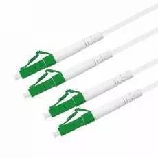 Патч-корд волоконно-оптический TELCORD ШОС-2x3.0-2LC/A-2LC/A-SM(A1)-1.5м-LSZH-WH duplex LC/APC-LC/APC, SM 9/125 (G657A1), 3.0 мм, LSZH, 1.5м