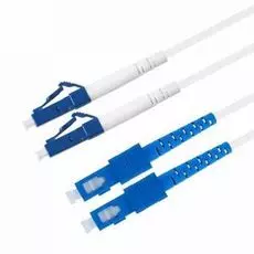 Патч-корд волоконно-оптический TELCORD ШОС-2x3.0-2LC/U-2SC/U-SM(A1)-150м-LSZH-WH duplex LC/UPC-SC/UPC, SM 9/125 (G657A1), 3.0 мм, LSZH, 150м