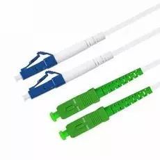 Патч-корд волоконно-оптический TELCORD ШОС-2x3.0-2LC/U-2SC/A-SM(A1)-5м-LSZH-WH duplex LC/UPC-SC/APC, SM 9/125 (G657A1), 3.0 мм, LSZH, 5м