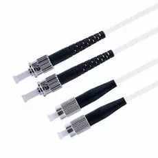 Патч-корд волоконно-оптический TELCORD ШОС-2x3.0-2FC/U-2ST/U-SM(A1)-0.5м-LSZH-WH duplex FC/UPC-ST/UPC, SM 9/125 (G657A1), 3.0 мм, LSZH, 0.5м