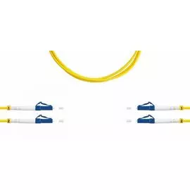 Патч-корд волоконно-оптический TELCORD ШОС-2x3.0-2LC/U-2LC/U-SM-1.5м-LSZH-YL duplex LC/UPC-LC/UPC, SM 9/125 (G652D), 3.0 мм, LSZH, 1.5м